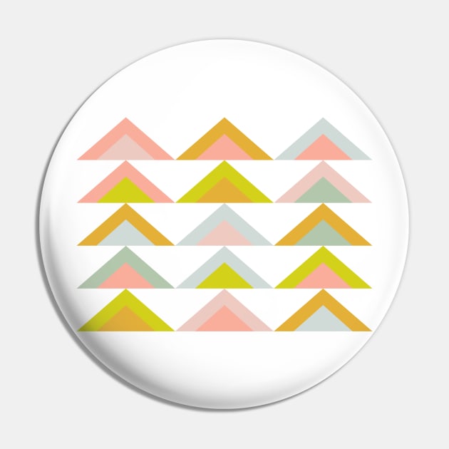 Triangles in Pastel Earth Tones Pin by ApricotBirch