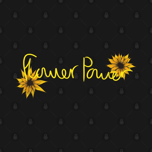 Flower Power // Yellow Handwriting by Velvet Earth