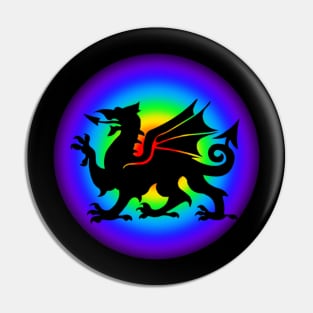 Welsh Dragon Silhouette Pin