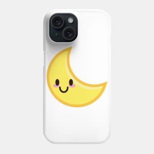 MOON CUTE KAWAII ANIME WEATHER KAOMOJI EMOTICON CARTOON Phone Case