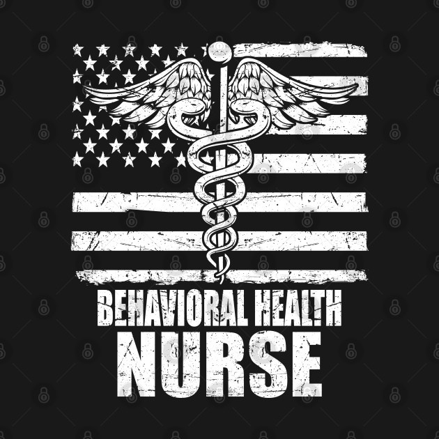 Disover Behavioral Health Nurse American Flag - Nurse American Flag - T-Shirt