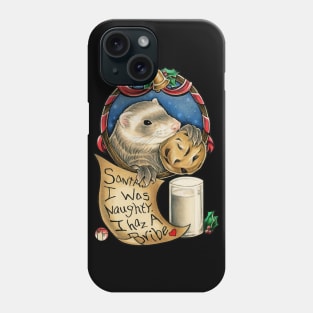 Santa's Stolen Cookies - Ferret Phone Case