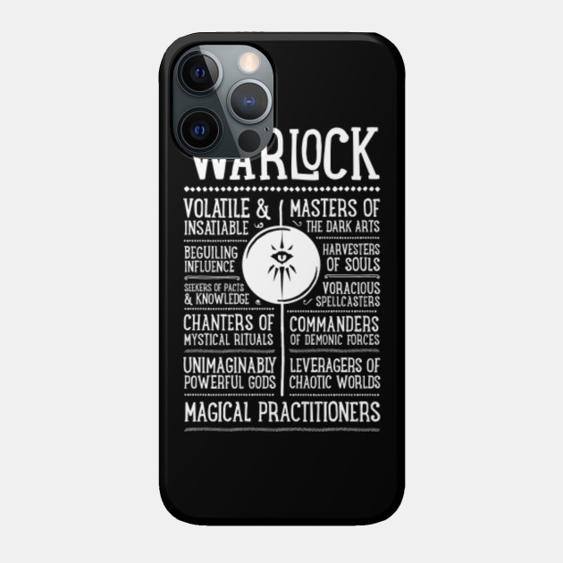 DND Warlock Class Role Playing - Warlock - Phone Case