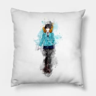 Blue Period - Maki *Watercolor* Pillow