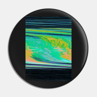 TV Glitch Abstract Pin