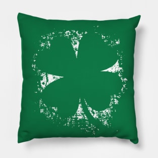 Vintage Green Leaf St Patricks Day Party Retro Design Pillow