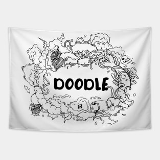 Doodle Art Tapestry