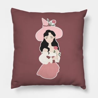 Pink Witch Pillow