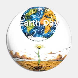 Earth Day: April 22nd A Reflection on Our Planet’s Fragile Existence on a light (Knocked Out) background Pin