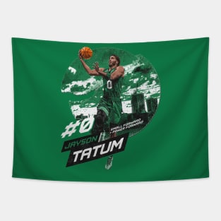 Jayson Tatum Boston City Emblem Tapestry