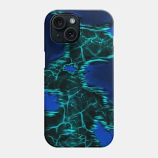 Shallow Waters that gleams Blue at Night Phone Case