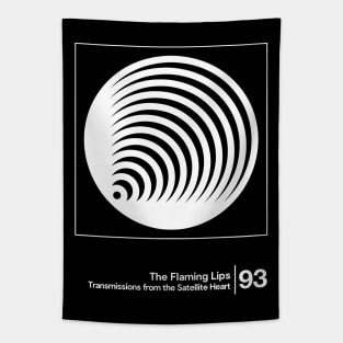 The Flaming Lips / Minimal Style Graphic Artwork Design Tapestry