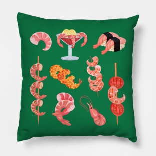 Shrimp collection Pillow