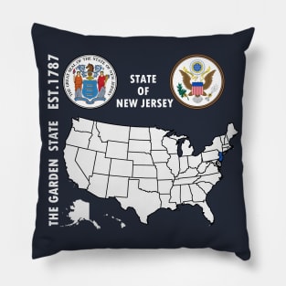 State of New Jersey Pillow