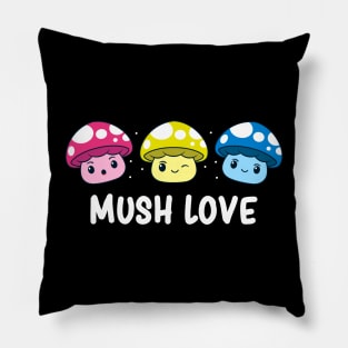 Pansexual Pride Flag Month Pansexuality Mushroom Cute Fungi Pillow