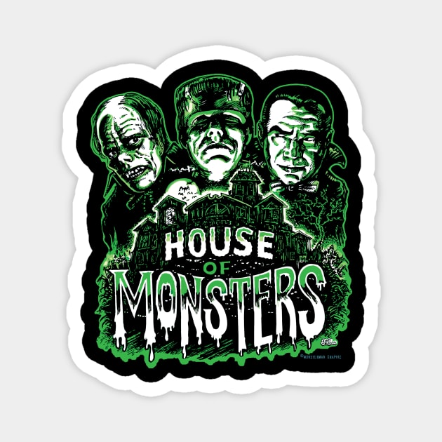 House of Monsters Magnet by monstermangraphic