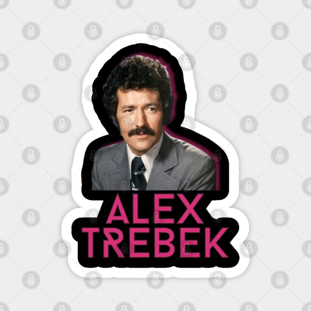 Alex trebek vintage fan art Magnet by MarketDino