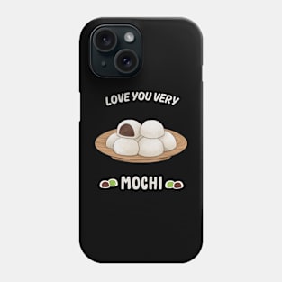 Mochi Tea Kawaii Vintage Japan Katakana Kanji Phone Case