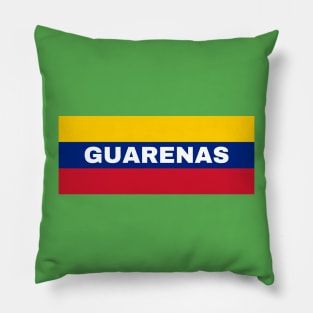 Guarenas City in Venezuelan Flag Colors Pillow