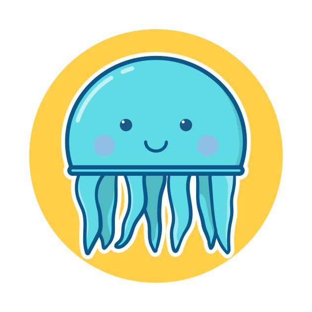 cute little jellyfish by perfunctory