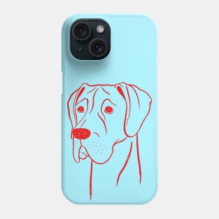 Great Dane (Cyan and Red) Phone Case