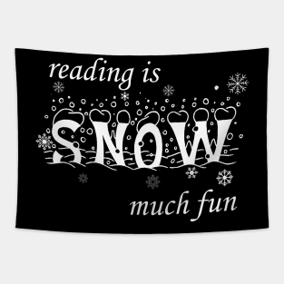 Reading Is Snow Much, winter 2023 Tapestry