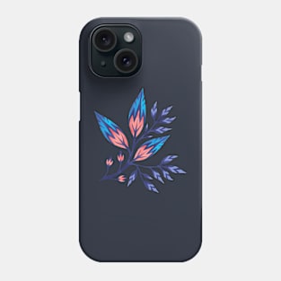 Frondescence - Ink / Coral Phone Case