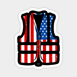 Independence Day 4th of July Vest Coworker Swagazon Associate USA Magnet