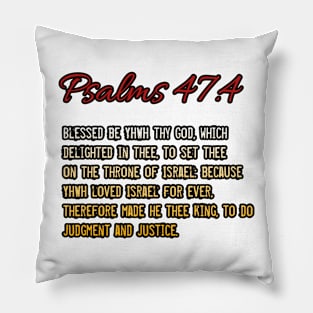 Psalms 47:4 Pillow