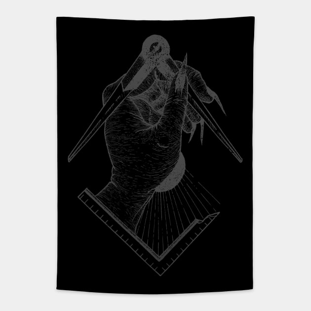 Freemasonic Hand Tapestry by BlackGoatVisions