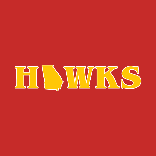 Atlanta Hawks Georgia Throwback by Gajake15