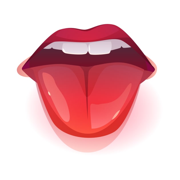 tongue out style by NiceAndBetter Studio.