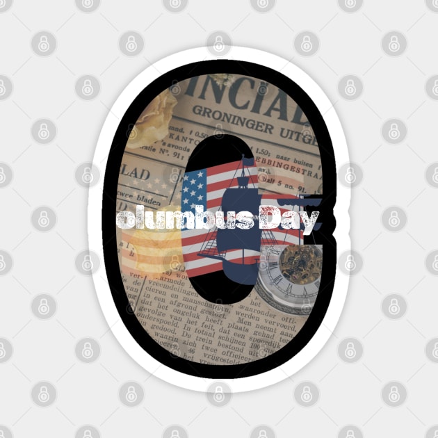 Congressional Mandate: Columbus Day Magnet by stitchloom