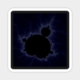 Fractal Light - Blue Mandelbrot Magnet