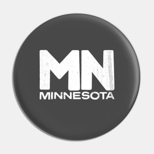 MN Minnesota State Vintage Typography Pin