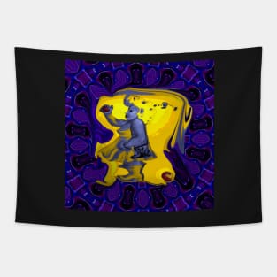 Perry Normal In Purple Maze Tapestry