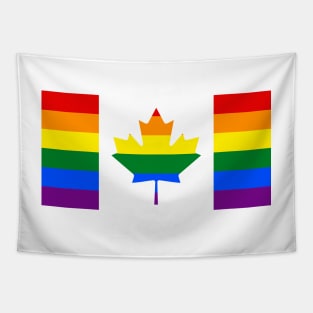 Canada LGBTQ Pride Flag Tapestry