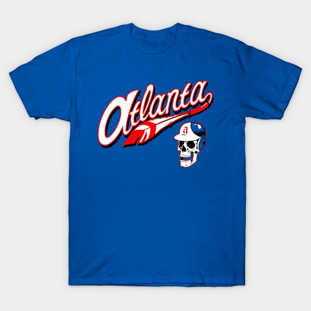 Atlanta Braves retro full script - Atlanta Braves - T-Shirt