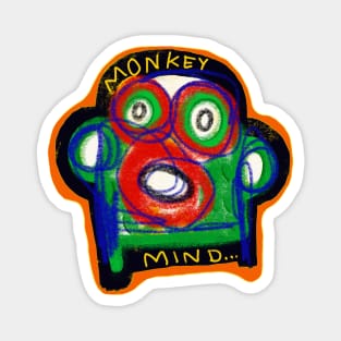 monkey mind Magnet