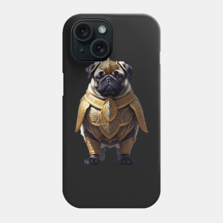 Mighty Pug in Heavy Mythical Armor Phone Case