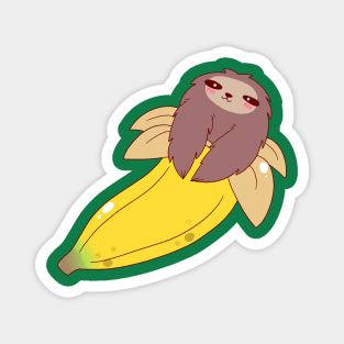 Peeled Banana Sloth Magnet