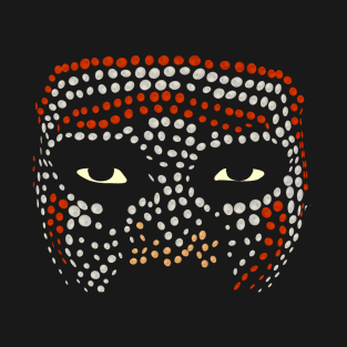 African Art Warrior Face Dots T-Shirt