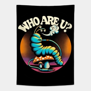 Pondering Caterpillar Query Tee Tapestry