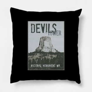 Devil's Tower Stamp Pillow