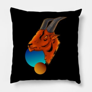 Goat Abstract Pillow