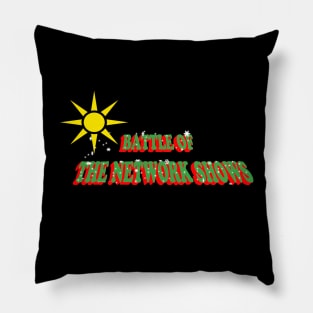 Battle of the Network Shows Logo Christmas in July Pillow