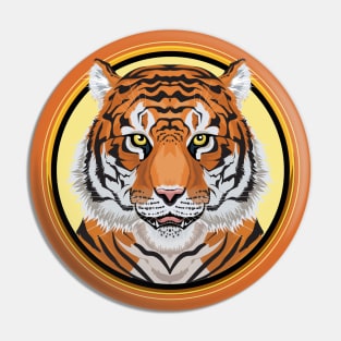 Tiger Circle Pin