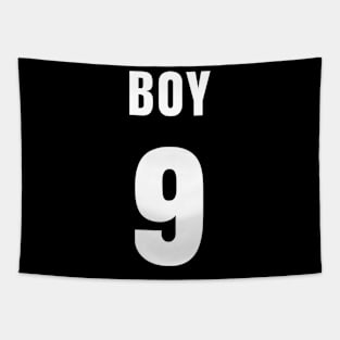 BOY NUMBER 9 FRONT-PRINT Tapestry