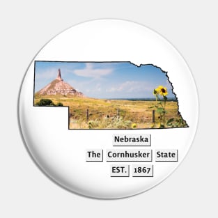 Nebraska USA Pin