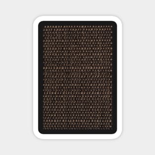 Brown fabric Magnet